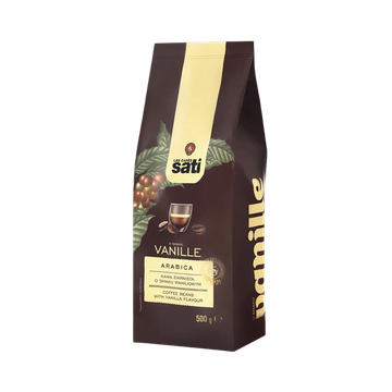 Cafe Sati Vanilia 500g cafea boabe, Cafe sati boabe, Cafe Sati cafea boabe, cafea Sati Vanilia, cafea Cafe Sati boabe, cafea boabe 500g, cafea Cafe Sati 500g, cafea boabe parfumata, cafea boabe cremoasa, cafea aromata, espresso, cafea espresso Cafe Sati, 