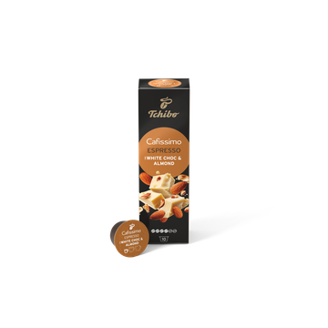 Capsule Tchibo Cafissimo Espresso White Choc & Almond, capsule tchibo, tchibo, cafea, cafea tchibo, cafea capsule, cafissimo, tchibo cafissimo, capsule tchibo espresso, capsule tchibo cafissimo espresso, Capsule Tchibo White Choc & Almond