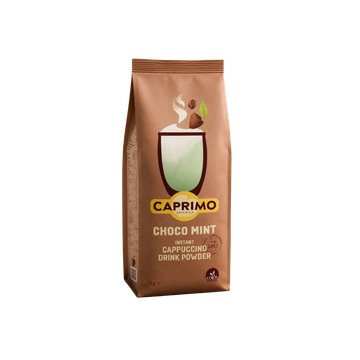 Caprimo Cappuccino, cappuccino 1kg, caprimo, cappuccino instant, cappuccino choco mint, caprimo cappuccino menta, cappuccino menta