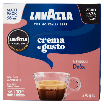Lavazza A Modo Mio Crema e Gusto 36 capsule, capsule a modo mio, capsule lavazza, paduri lavazza, paduri a modo mio, 36 capsule a modo mio, capsule ieftine lavazza, Lavazza A Modo Mio Crema e Gusto Dolce 36 capsule cafea