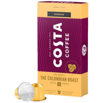 Costa Signature Blend Medium 10 capsule compatibile Nespresso, Nespresso Costa Colombian Roast Single Origin 10 capsule compatibile Nespresso
