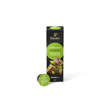 Capsule Tchibo Cafissimo Espresso Pistachio & Chocolate, cafea, cafea paduri, cafea paduri tchibo, cafea tchibo, tchibo, cafea capsule, cafea tchibo capsule, caffitaly, capsule beanz, capsule compatibile beanz