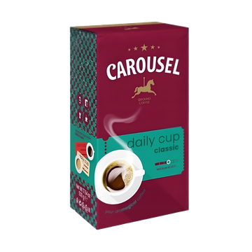 cafea macinata, cafea carousel, cafea macinata carousel, carousel macinata, carousel coffee, Carousel Daily Cup Classic cafea macinata 500g 