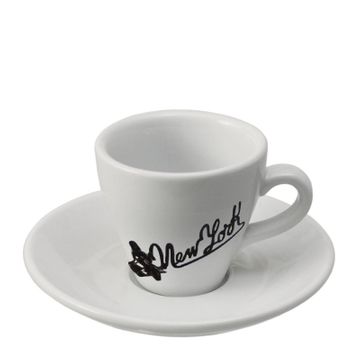 New York Donna cesti ceramice espresso cu farfurii 6 buc