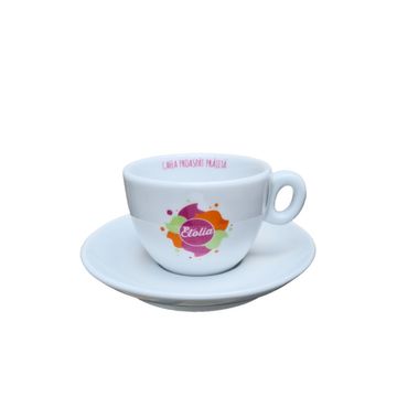Etolia cesti ceramice espresso cu farfurii 6 buc