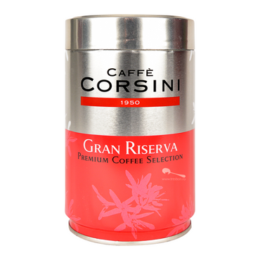 Corsini Gran Riserva cutie metalica 250g cafea macinata