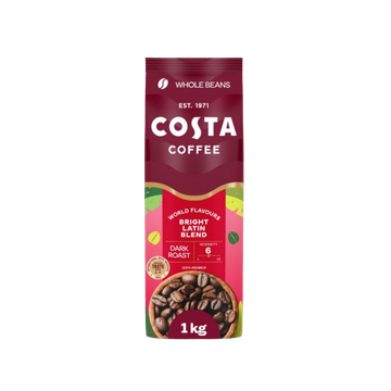Costa Bright Blend cafea boabe 1kg, Costa Signature Blend Dark Roast cafea macinata 200g, Costa Colombian Roast cafea macinata 200g, Costa Signature Blend Medium Roast cafea boabe 500g, cafea macinata, cafea, cafea costa, costa coffee espresso, espresso C