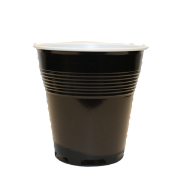 Pahare automate bicolore negru-alb 166ml