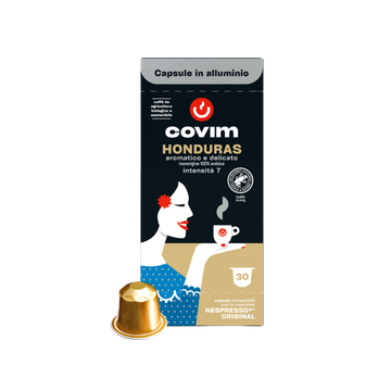 Covim Honduras 30 capsule aluminiu compatibile Nespresso, capsule nespresso, capsule Covim, capsule cafea, capsule honduras Covim, Covim honduras, cialde ESE, cialde granbar, cafea capsule, aparat capsule
