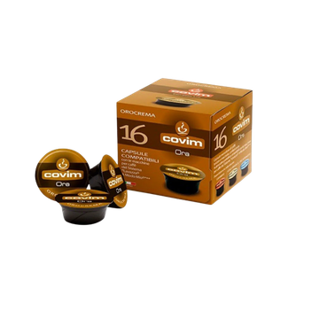 Covim Orocrema compatibile A Modo Mio 16 buc, Covim Orocrema, Covim Orocrema A Modo Mio, capsule Covim, capsule compatibile A Modo Mio, capsule cafea A Modo Mio, capsule espresso A Modo Mio, capsule cafea 16 buc, cafea capsule Covim, capsule cafea compati