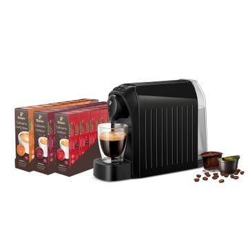 Pachet Tchibo Cafissimo 240 capsule + Tchibo Cafissimo Easy Black 
