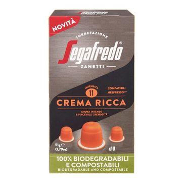 Segafredo Crema Ricca 10 capsule compatibile Nespresso
