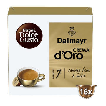 Dallmayr Crema DOro 16 capsule compatibile Dolce Gusto, capsule dolce gusto, nescafe dolce gusto, dolce gusto, capsule ieftine dolce gusto, capsule nescafe, aparat capsule, capsule ieftine, Nescafe Dolce Gusto Caffe Latte 16 capsule, capsule 