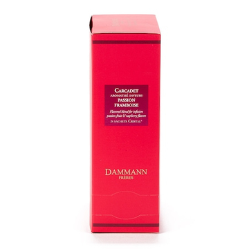 Dammann Passion Framboise ceai fructe cutie 100g, ceai, pliculete ceai, ceai dammann, ceai premium, pliculete dammann