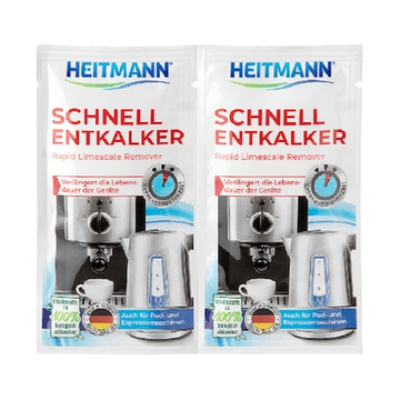 Heitmann, bio decalcifiant, decalcifiere espressor, filtru cafea, decalcifiant aparat, curatare aparat cafea, plic curatare aparat cafea, intretinere aparat cafea
