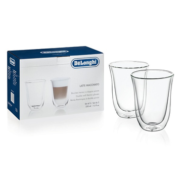 DeLonghi Latte Macchiato set 2 pahare sticla