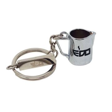 EDO Barista breloc pentru chei argintiu cu lattiera