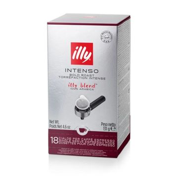 Illy Intenso 18 paduri ESE cutie carton, paduri ESE, illy paduri ESE, illy, poduri, illy poduri, illy classic, illy espresso, ese, poduri ese, illy ese, paduri illy, paduri Senseo, paduri cafea, cafea paduri illy