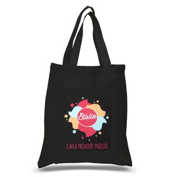 Etolia sacosa de panza neagra cu logo