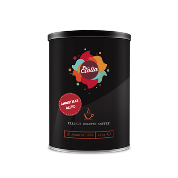 Etolia Christmas Blend 250g cafea boabe proaspat prajita, etolia, cafea etolia, cafea etolia 1kg, cafea editie limitata, cafea etolia editie limitata, cafea etolia 250g, cafea craciun, cafea aromata, cafea parfumata