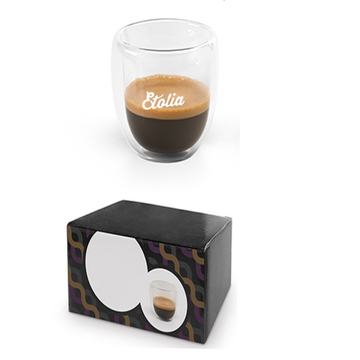 Etolia set pahare sticla pentru latte macchiato 350ml