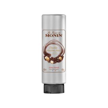 Monin Gourmet Sauce Chocolate Hazelnut topping cafea 500ml