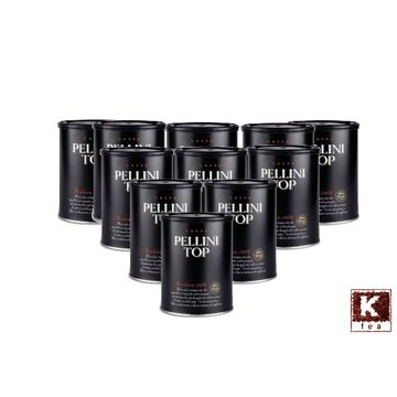Pachet 12 x Pellini Top cutie metalica 250gr cafea macinata, Pellini cafea boabe, cafea boabe, cafea boabe premium, cafea pellini, 69.00 lei, cafea boabe 1 kg, cafea pellini profesional, cafea espresso cremoso, cafea pellini espresso, lavazza crema ricca,