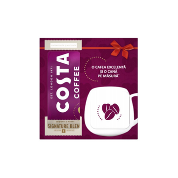 Pachet 2 x Costa Signature Blend Medium Roast cafea macinata 200g + cana Costa cadou