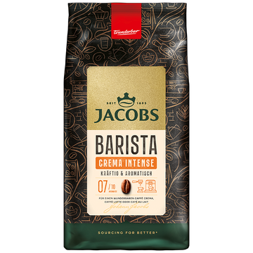 Jacobs Barista Editions Crema 1kg boabe, jacobs crema, jacobs barista, jacobs barista edition Jacobs Barista Editions Crema Intense 1kg boabe, cafea capsule jacobs, cafea macinata jacobs, cafea exclusive jacobs