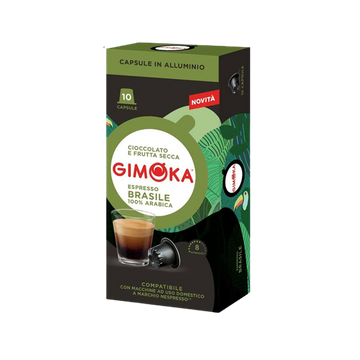 Gimoka Brasile 10 capsule cafea compatibile Nespresso