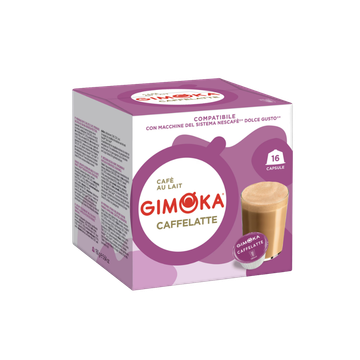 Gimoka CaffeLatte capsule compatibile Dolce Gusto 16 buc, Gimoka Latte Macchiato, capsule compatibile Dolce Gusto, nescafe dolce gusto
