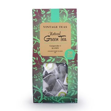 Vintage Teas Green Tea Natural ceai 20 plicuri piramida