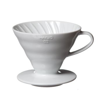 Hario Palnie Ceramica dripper V60 alb marimea 01