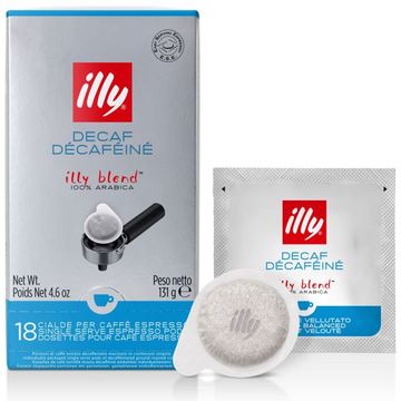 Illy 18 paduri ESE decaf cutie carton, illy decaf, ese, poduri ese, illy ese, cafea, cafea illy, paduri cafea, paduri Illy, paduri Senseo, paduri ieftine, paduri, cafea illy paduri
