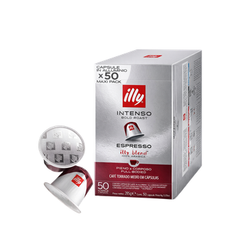 Illy Intenso 50 capsule compatibile Nespresso, capsule illy, cafea boabe illy, espressor capsule illy, illy cafea, illy dark roast, illy espresso dark, illy ethiopia, illy guatemala, illy iperespresso, illy monoarabica
