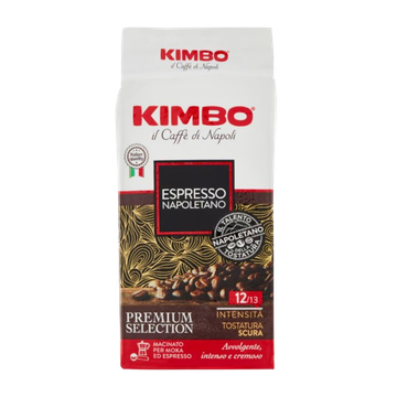 cafea macinata, cafea kimbo, kimbo mavinata, kimbo napoletano, kimbo espresso napoletano, Kimbo Premium Espresso Napoletano cafea macinata 250g