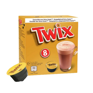 Ristora Cioccolato capsule compatibile Dolce Gusto 10 buc, dolce gusto, capsule, capsule cafea, 5056357909614, Ciocolată caldă Twix 8 capsule compatibile Dolce Gusto, 5056357908846