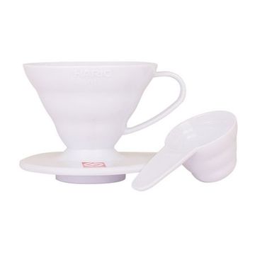Hario dripper V60 VD-01W palnie plastic alba marimea 01 
