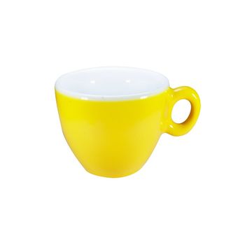Inker cesti galbene espresso cu farfurii 6 buc