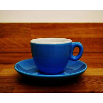 Inker cesti albastru electric espresso cu farfurii 6 buc