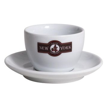 New York Caffe cesti ceramice cappuccino cu farfurii 6 buc