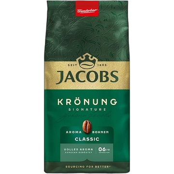 Jacobs Kronung Aroma Bohnen 500 kg, cafea, cafea jacobs, jacobs kronung, jacobs boabe, cafea jacobs boabe, cafea jacobs 500g, cafea jacobs aroma, jacobs alintaroma, cafea jacobs kronung