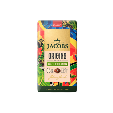 Jacobs Origins Brazil & Columbia 450g cafea macinata