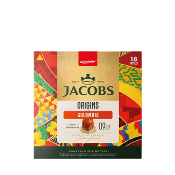 Jacobs Origins Colombia 18 capsule compatibile Nespresso, jacobs origins nespresso, capsule nespresso, nespresso, jacobs nespresso, capsule jacobs nespresso, cafea jacobs nespresso, jacobs, capsule nespresso jacobs, 18capsule jacobs