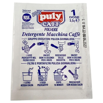 detergent curatare aparate, detergenta aparate cafea pudra, detergent pudra aparate cafea, detergent espressor, detergent backflush, Puly Caff Plus detergent praf curatare backflush 3.5g