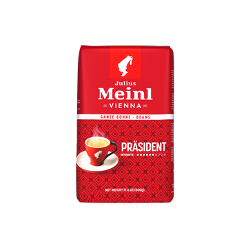 Julius Meinl der Prasident 500g cafea boabe, julius meinl der prasident, julius meinl, cafea, cafea boabe, cafea espresso, cafea julius, julius meinl espresso