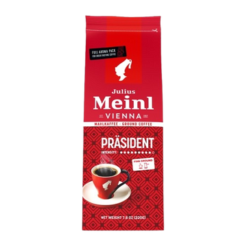 Julius Meinl Prasident cafea macinata 220g, julius meinl, cafea, cafea macinata, cafea julius, cafea julius meinl, julius meinl rosie, cafea espresso, cafea macinata