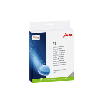 Jura, pastile curatare, curatare 3 etape, produse de intretinere, produse de curatare, decalcifiere aparat, pastile jura, jura curatare espressor