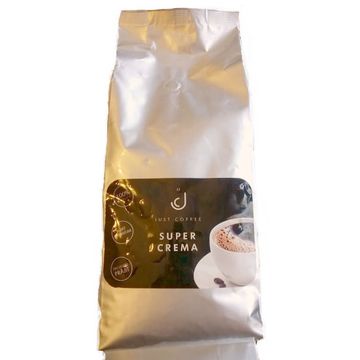 Just Coffee Super Crema cafea proaspat prajita boabe 1kg
