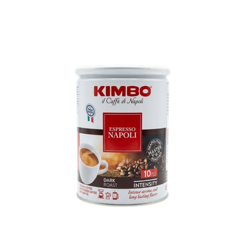 Kimbo Espresso Napoli, cafea kimbo 250g, cafea cutie metalica, cafea boabe 250g, cafea boabe kimbo napoli, kimbo espresso, cafea boabe kimbo, cafea kimbo